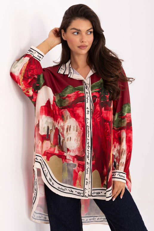 Košile bordó barvy