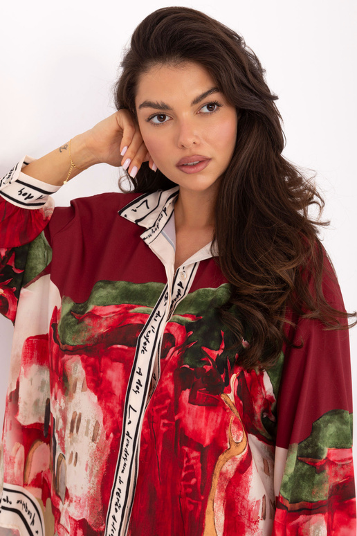 Košile bordó barvy