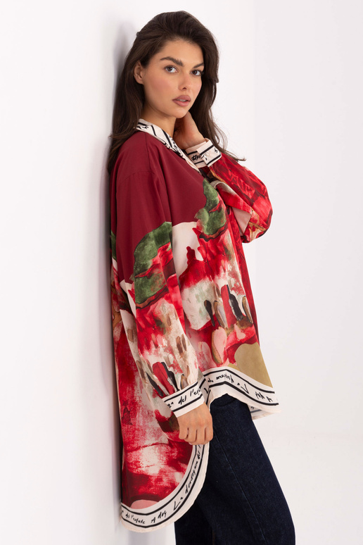 Košile bordó barvy