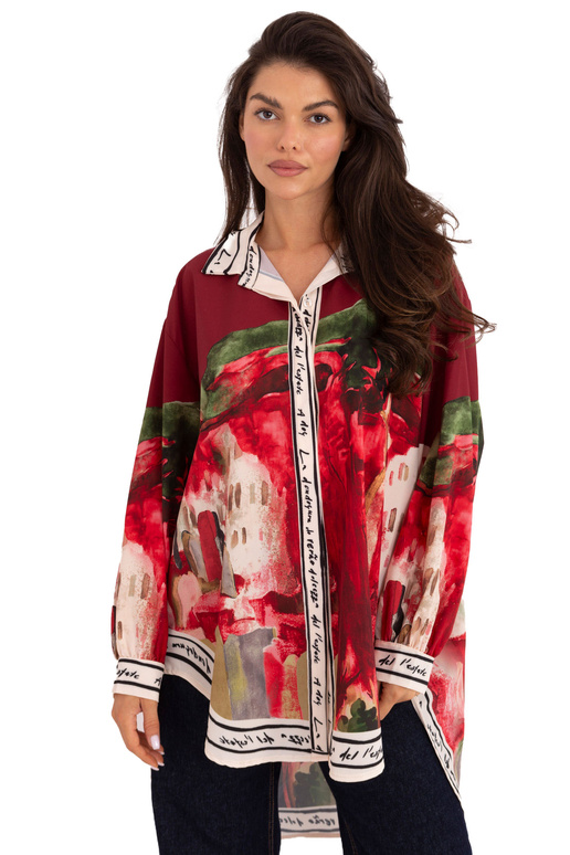 Košile bordó barvy