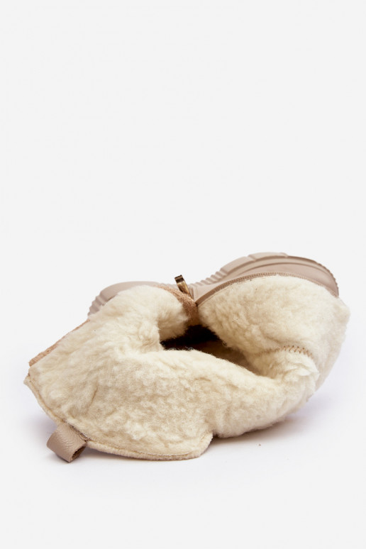   dlouhé boty  béžové Bayla