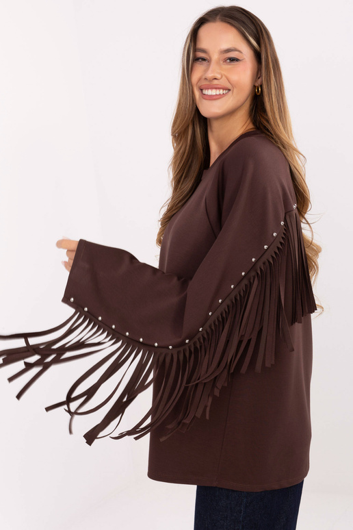 Bluzka-IT-BZ-21695.10-ciemny brązowy