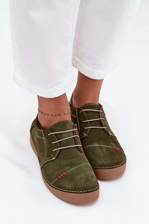  boty  Z Przeszyciami Artiker 57C2112 zelené