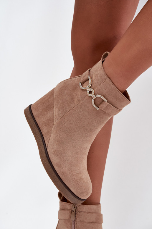 Dámské podpatky   Detalem béžové Marivana Dámské podpatky   Detalem béžové Marivana