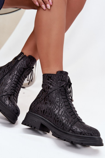 Dřeváky Dámské boty  zateplené  Artiker 57C2257 Černé