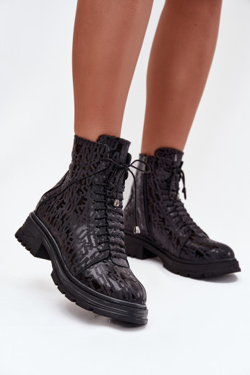 Dřeváky Dámské boty  zateplené  Artiker 57C2257 Černé 2