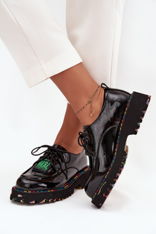 s efektem laku  boty  Artiker 57C0172 Černé