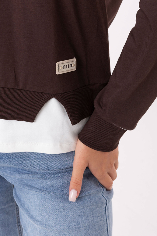 Bluzka-RV-BZ-A905.36-ciemny brązowy