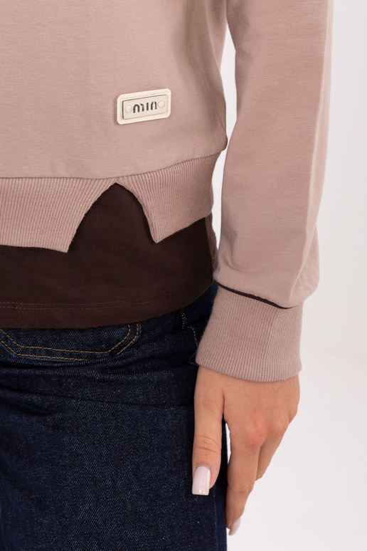 Bluzka-RV-BZ-A905.36-ciemny bezowy