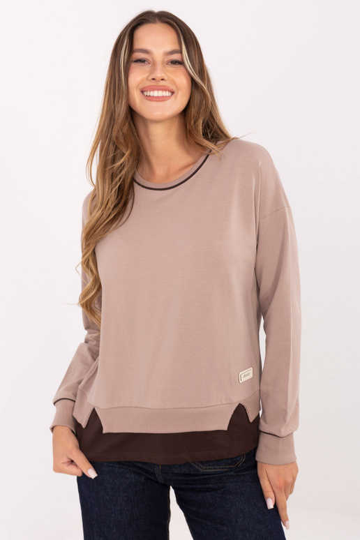 Bluzka-RV-BZ-A905.36-ciemny bezowy