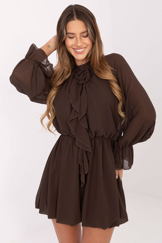 Sukienka-MI-SK-A1554.26-brązowy