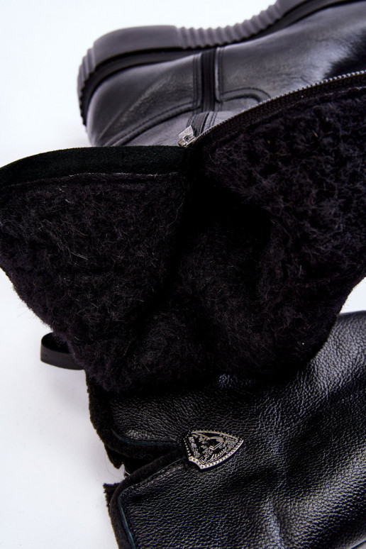 Zazoo 70121   dlouhé boty  Černé