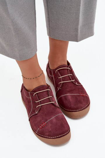  boty  Z Przeszyciami Artiker 57C2111 vínová