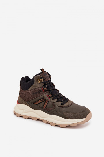 turistické boty  WRANGLER WEST MEN MID 20253027 khaki