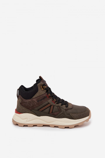 turistické boty  WRANGLER WEST MEN MID 20253027 khaki 2