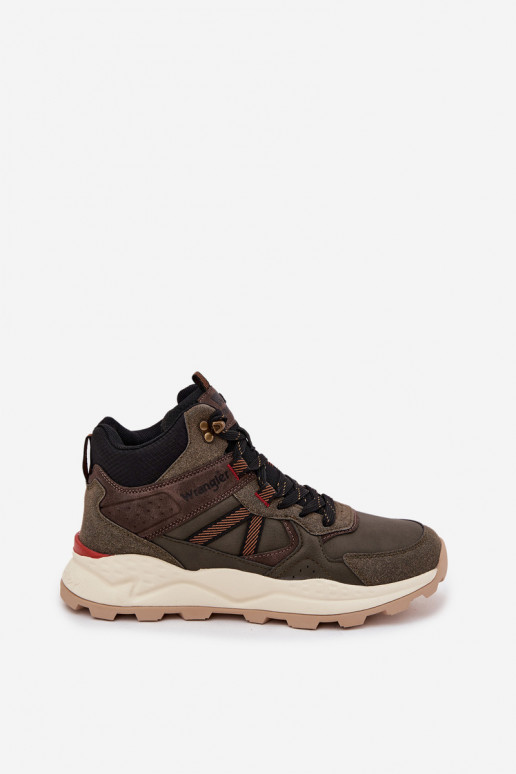 turistické boty  WRANGLER WEST MEN MID 20253027 khaki turistické boty  WRANGLER WEST MEN MID 20253027 khaki