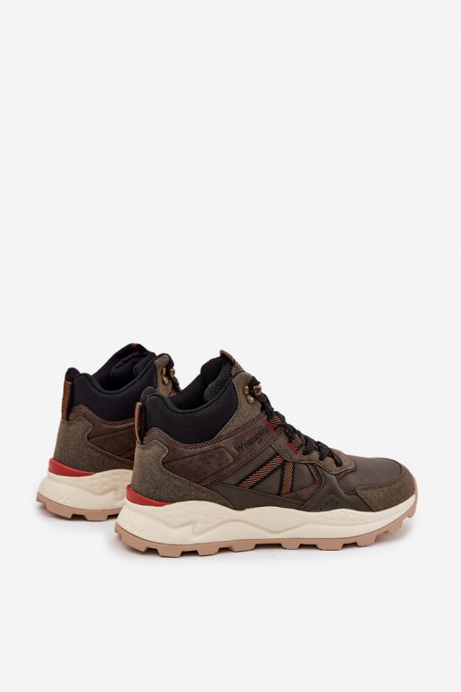 turistické boty  WRANGLER WEST MEN MID 20253027 khaki turistické boty  WRANGLER WEST MEN MID 20253027 khaki
