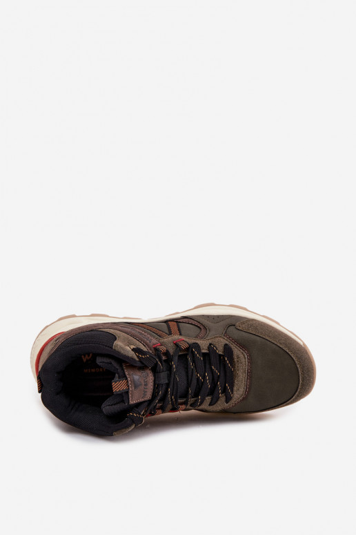 turistické boty  WRANGLER WEST MEN MID 20253027 khaki turistické boty  WRANGLER WEST MEN MID 20253027 khaki