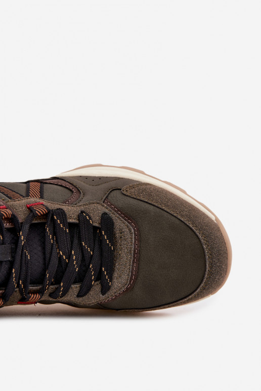 turistické boty  WRANGLER WEST MEN MID 20253027 khaki turistické boty  WRANGLER WEST MEN MID 20253027 khaki