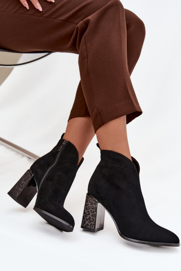 ze semiše Kovbojské boty se zateplením uvnitř Černé Zivella