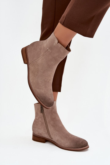 Dámské podpatky s širokými podpatky Vinceza 39961 béžové