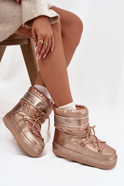 Sněhule  se stylovými detaily O'NEILL LISA WOMEN HIGH 90253012.99U zlaté barvy Sněhule  se stylovými detaily O'NEILL LISA WOMEN HIGH 90253012.99U zlaté barvy