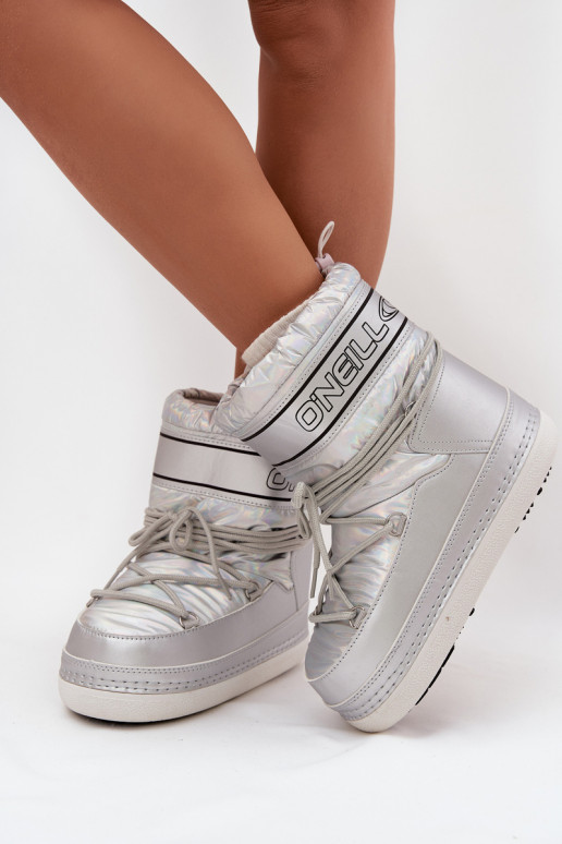Sněhule  se stylovými detaily O'NEILL LISA WOMEN HIGH 90253012.99S stříbrné barvy Sněhule  se stylovými detaily O'NEILL LISA WOMEN HIGH 90253012.99S stříbrné barvy