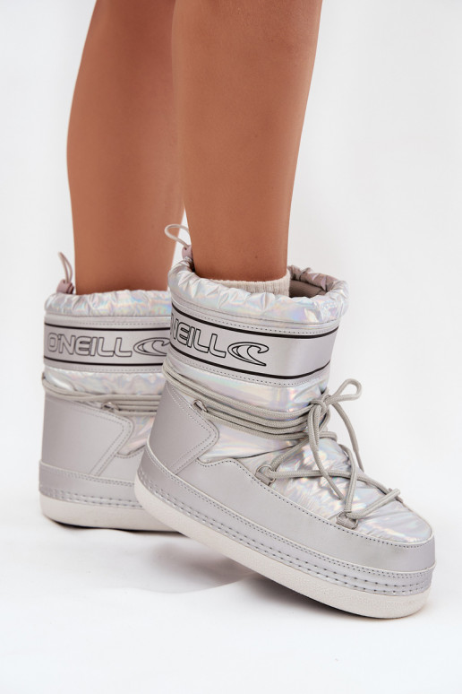 Sněhule  se stylovými detaily O'NEILL LISA WOMEN HIGH 90253012.99S stříbrné barvy Sněhule  se stylovými detaily O'NEILL LISA WOMEN HIGH 90253012.99S stříbrné barvy