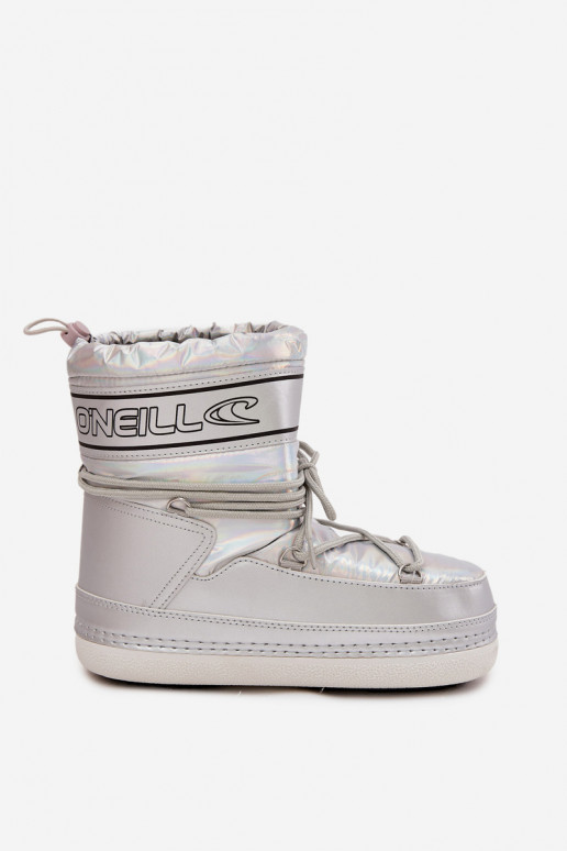 Sněhule  se stylovými detaily O'NEILL LISA WOMEN HIGH 90253012.99S stříbrné barvy Sněhule  se stylovými detaily O'NEILL LISA WOMEN HIGH 90253012.99S stříbrné barvy