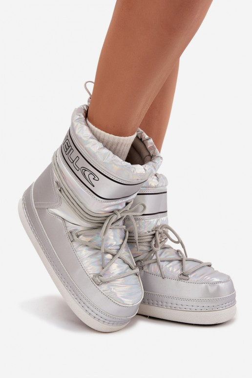 Sněhule  se stylovými detaily O'NEILL LISA WOMEN HIGH 90253012.99S stříbrné barvy Sněhule  se stylovými detaily O'NEILL LISA WOMEN HIGH 90253012.99S stříbrné barvy