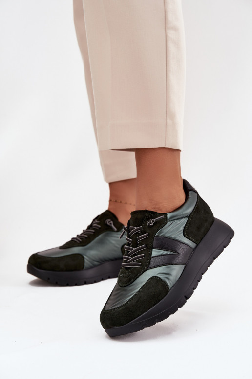 Tenisky  s platformou Vinceza 58561 khaki Tenisky  s platformou Vinceza 58561 khaki