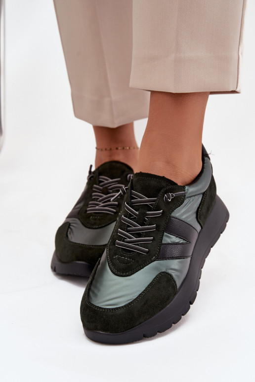 Tenisky  s platformou Vinceza 58561 khaki Tenisky  s platformou Vinceza 58561 khaki