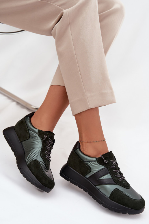 Tenisky  s platformou Vinceza 58561 khaki Tenisky  s platformou Vinceza 58561 khaki