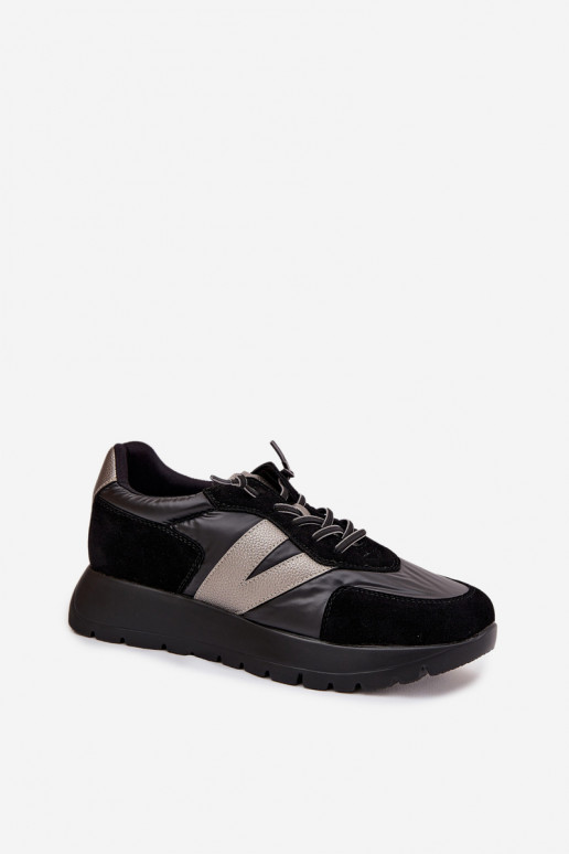 Tenisky  s platformou Vinceza 58561 Černé Tenisky  s platformou Vinceza 58561 Černé
