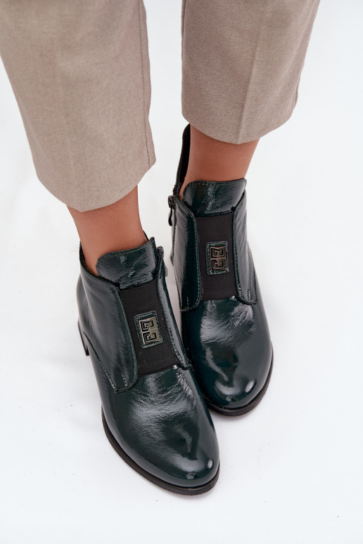  s efektem laku Dřeváky   Detalem zateplené Zazoo 60560 khaki