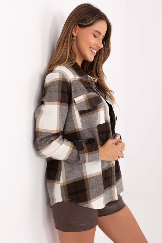 Koszula-MI-KS-9384.22-brązowy