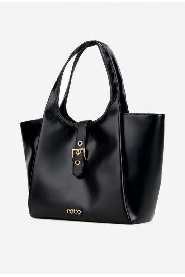 Kabelka ka s přezkami NOBO BAG6010-020 černá 2