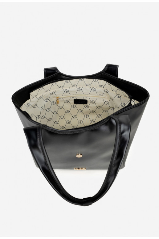 Kabelka ka s přezkami NOBO BAG6010-020 černá