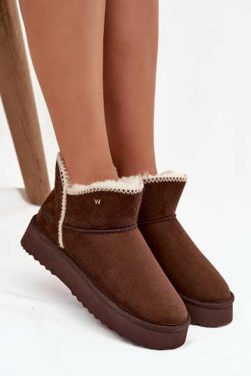 Sněhule  s platformou Wrangler 20253093.IKU Czekoladowe