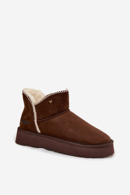 Sněhule  s platformou Wrangler 20253093.IKU Czekoladowe Sněhule  s platformou Wrangler 20253093.IKU Czekoladowe