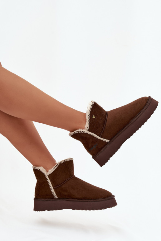 Sněhule  s platformou Wrangler 20253093.IKU Czekoladowe Sněhule  s platformou Wrangler 20253093.IKU Czekoladowe