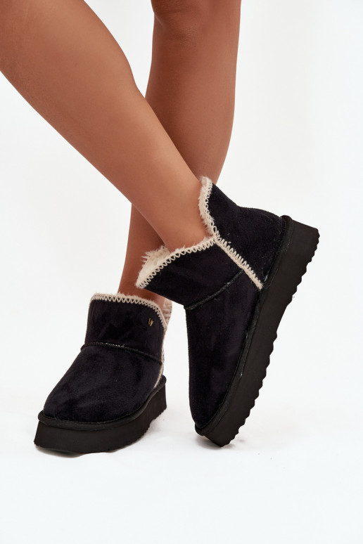 Sněhule  s platformou Wrangler 20253093.25Y Černé Sněhule  s platformou Wrangler 20253093.25Y Černé