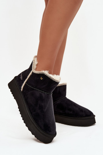 Sněhule  s platformou Wrangler 20253093.25Y Černé 2