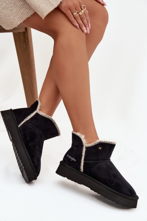 Sněhule  s platformou Wrangler 20253093.25Y Černé Sněhule  s platformou Wrangler 20253093.25Y Černé