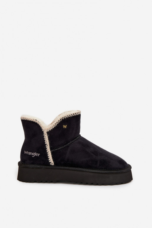 Sněhule  s platformou Wrangler 20253093.25Y Černé Sněhule  s platformou Wrangler 20253093.25Y Černé