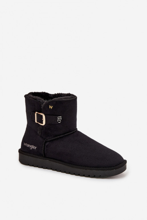 Sněhule  s přezkami Wrangler 20253091.25Y Černé Sněhule  s přezkami Wrangler 20253091.25Y Černé