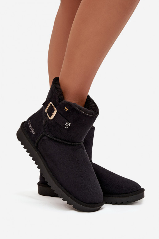 Sněhule  s přezkami Wrangler 20253091.25Y Černé Sněhule  s přezkami Wrangler 20253091.25Y Černé