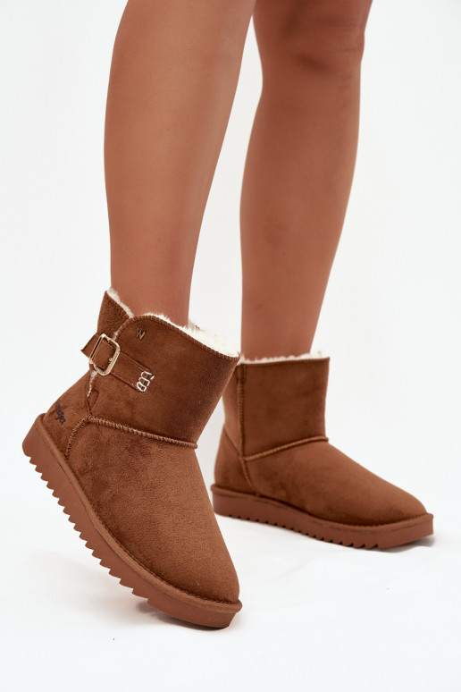 Sněhule  s přezkami Wrangler 20253091.37B Camel Sněhule  s přezkami Wrangler 20253091.37B Camel