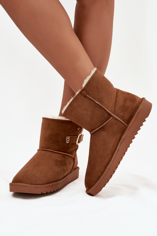 Sněhule  s přezkami Wrangler 20253091.37B Camel Sněhule  s přezkami Wrangler 20253091.37B Camel
