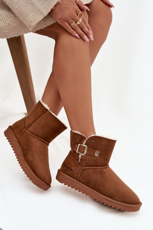 Sněhule  s přezkami Wrangler 20253091.37B Camel Sněhule  s přezkami Wrangler 20253091.37B Camel